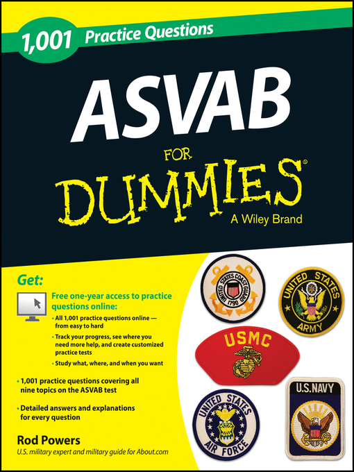 Title details for 1,001 ASVAB Practice Questions For Dummies (+ Free Online Practice) by Rod Powers - Wait list